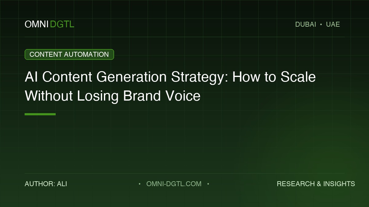 ai content generation guide by Omni DGTL