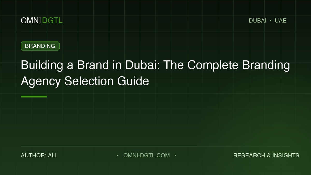 branding agency dubai guide by Omni DGTL