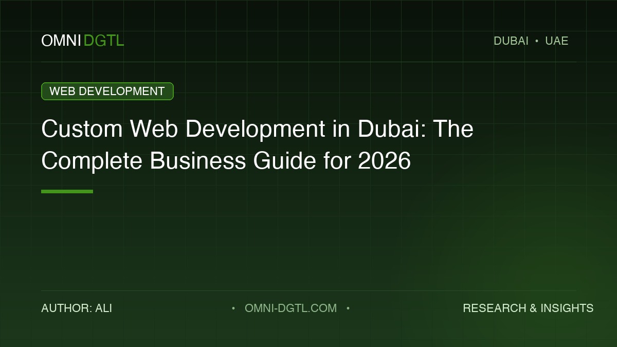 custom web development dubai guide by Omni DGTL