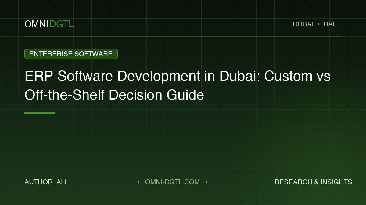 erp software dubai guide by Omni DGTL