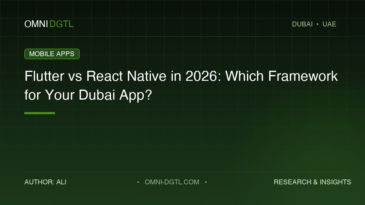 flutter vs react native guide by Omni DGTL