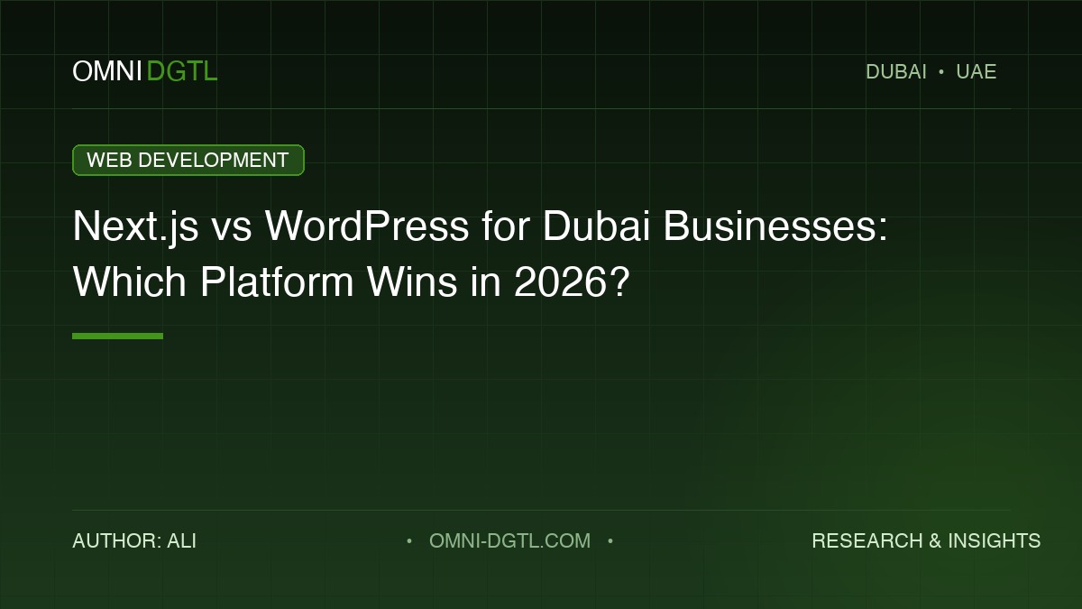 nextjs vs wordpress dubai guide by Omni DGTL
