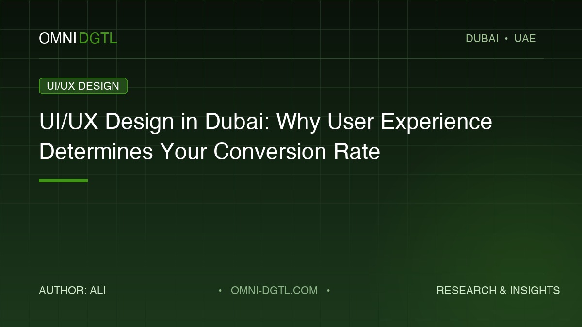 ui ux design dubai guide by Omni DGTL